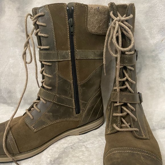 L.L. Bean Brown Lace Up Boots - Picture 4 of 6